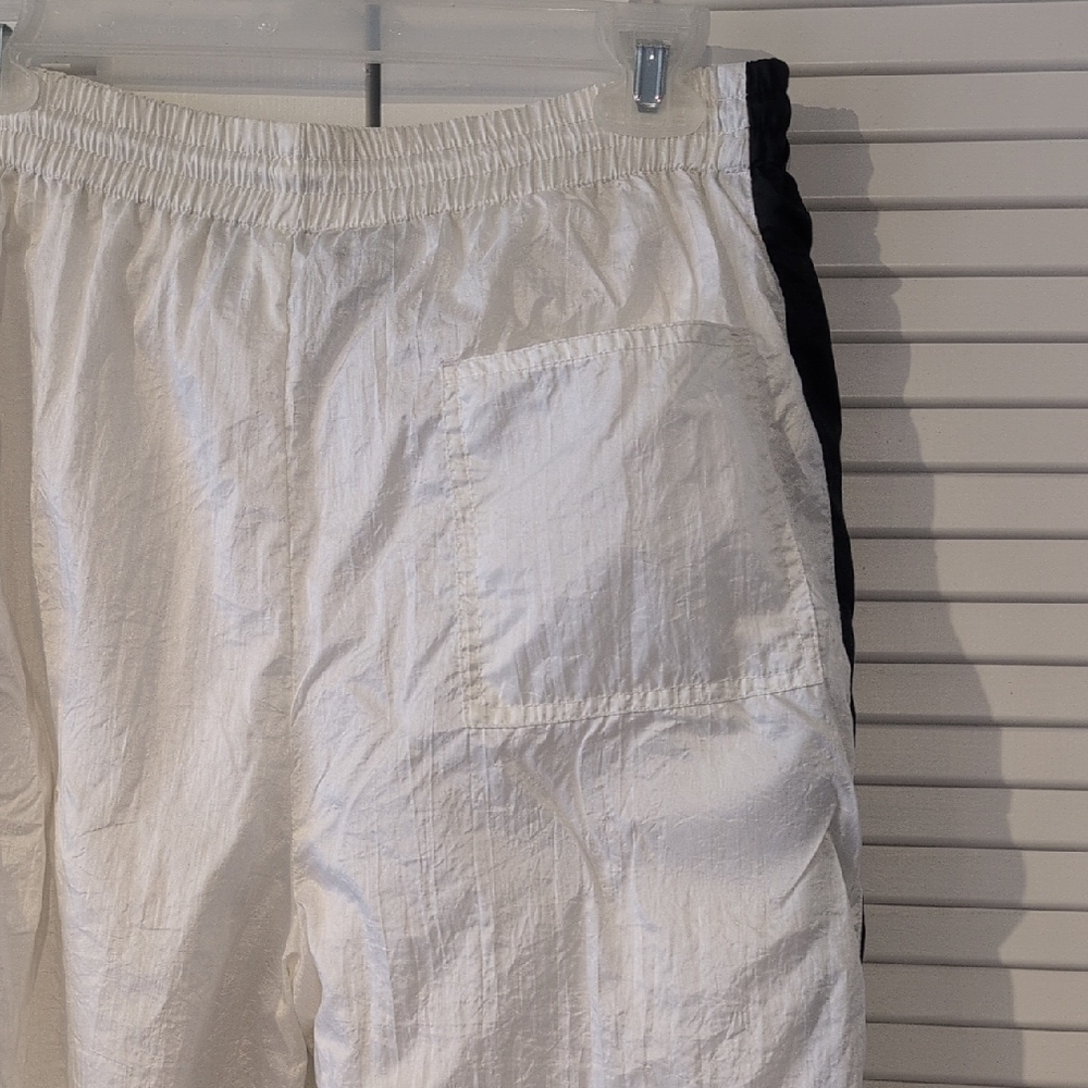 Vintage White & Black Colorblock Track Joggers - Casual Athletic Set - Picture 6 of 11